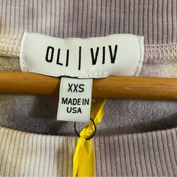 Oli Viv Tie Dye Crop Sweatshirt NWT - Picture 2 of 7